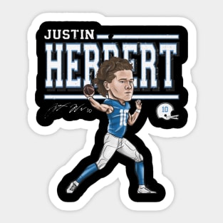 Justin Herbert Los Angenel C Cartoon Sticker